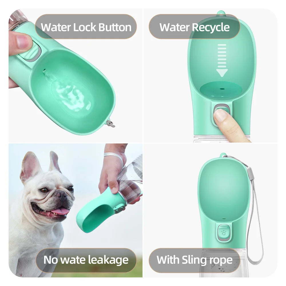 Gourde pour Chien - Distributeur d'Eau Portable pour Voyage en Extérieur