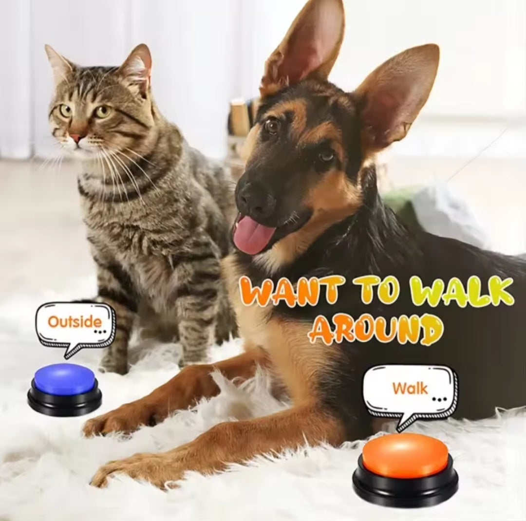 Boutons de Communication pour chiens, 8 pièces, bouton d'enregistrement vocal pour animaux de compagnie.